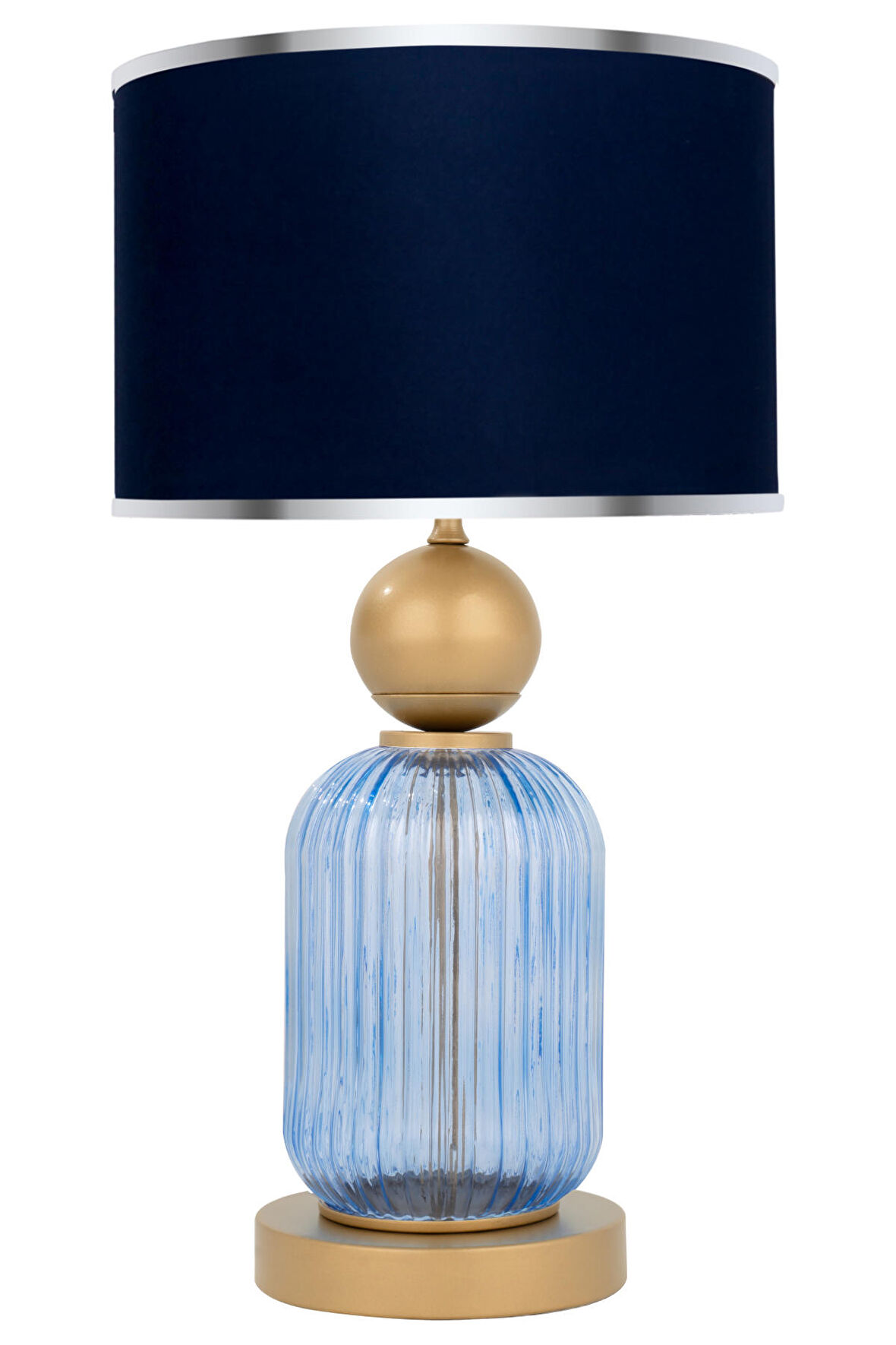 Lotus Royal Blue Cam Abajur