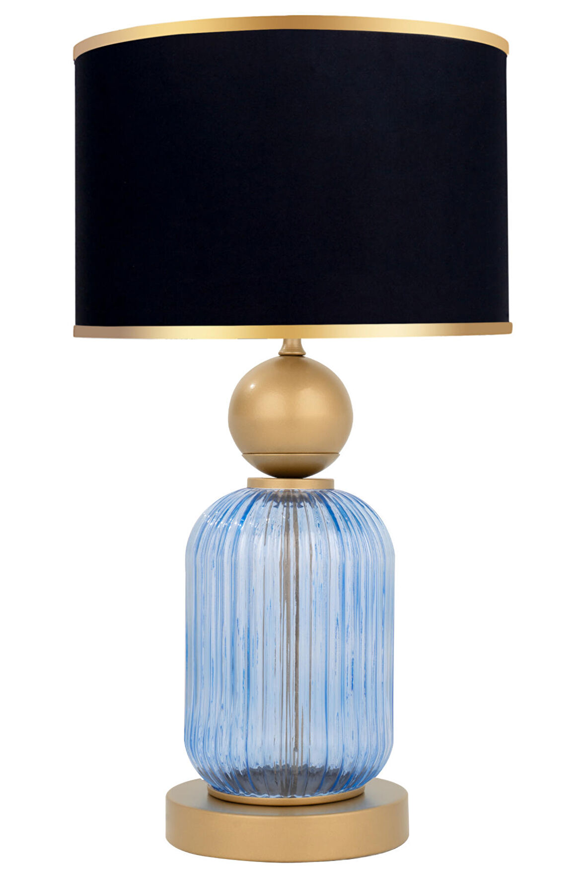 Lotus Royal Blue Cam Abajur