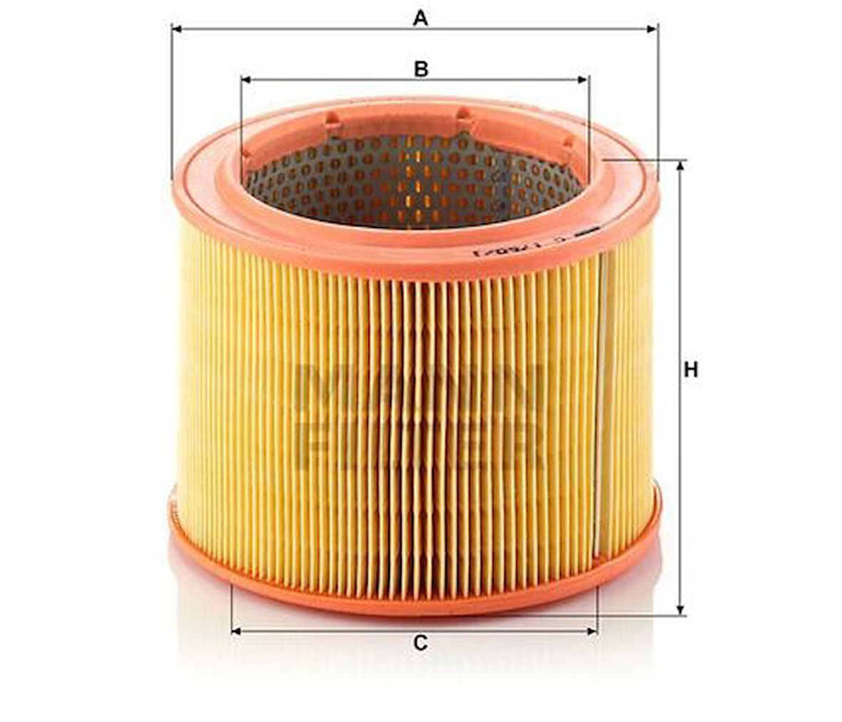 MANN C1760 Hava Filtresi Citroen Z1.9 D 64Hp 03 91-10 97 1444.F5