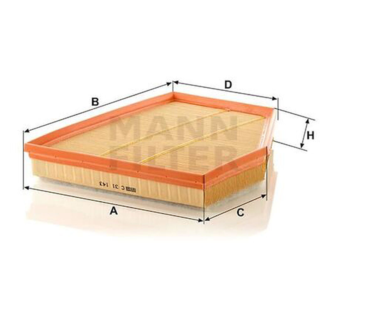 MANN C31143 Hava Filtresi BMW E60 N47 N56 13717793647