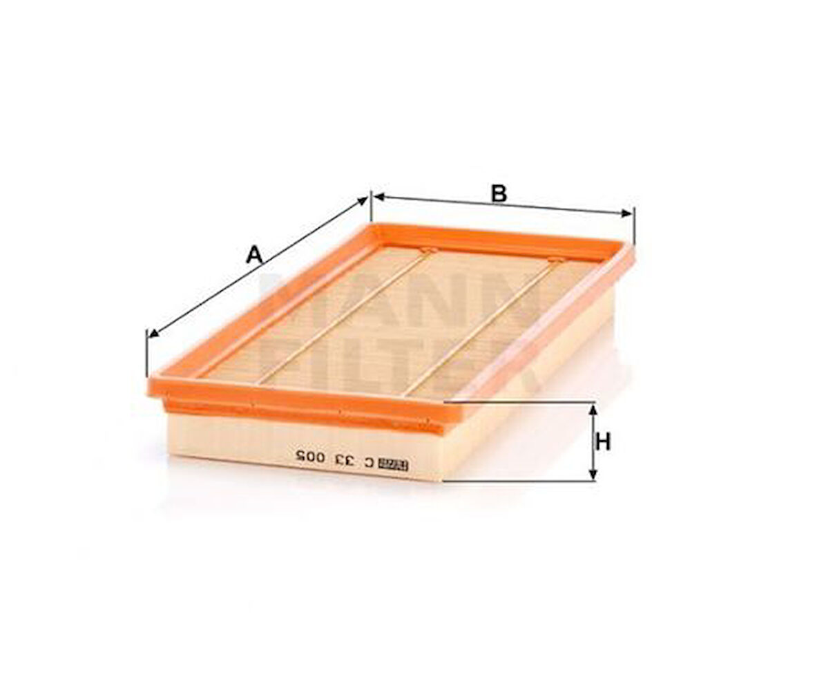 MANN C33005 Hava Filtresi Opel Combo Tour-Combo Kamyonet 1.4 12 7701207686