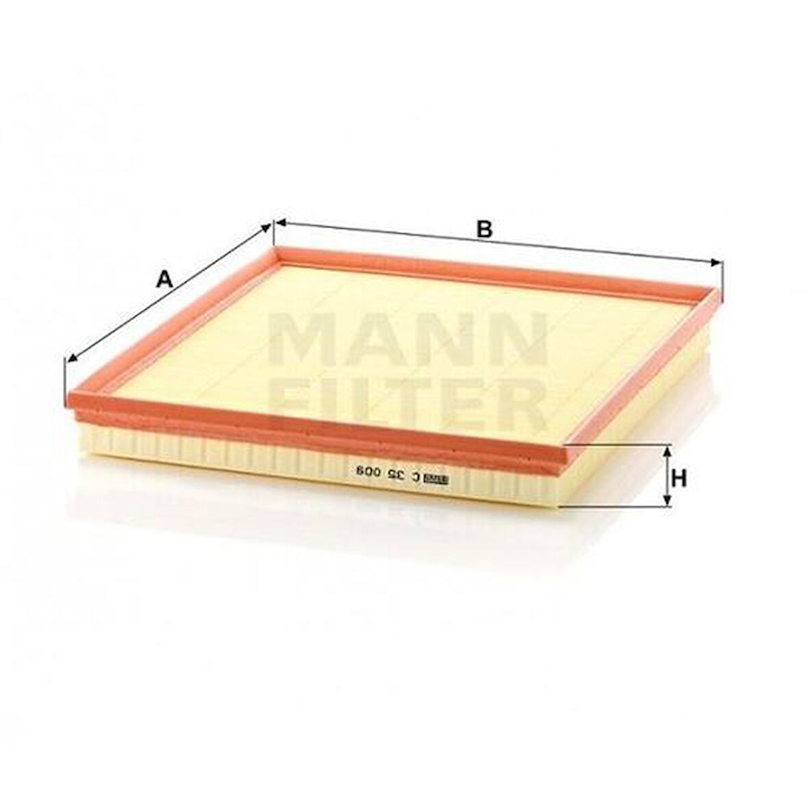 MANN C35009 Hava Filtresi Transit V347 2.2TDCI 140Ps 07-Tourneo Custom V362 2.2TDCI 100Ps 125Ps 155PS 12- 1731778