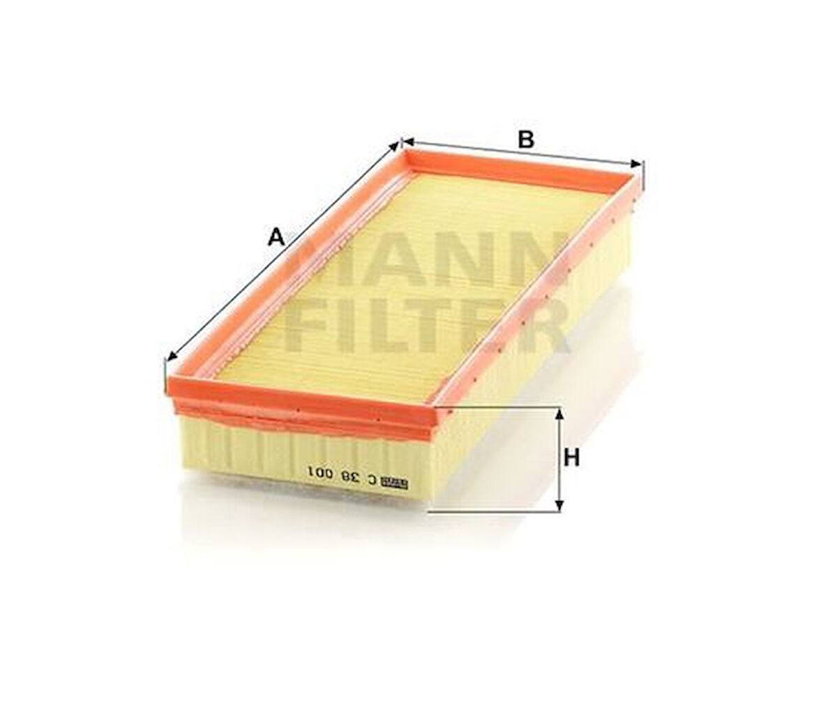 MANN C38001 Hava Filtresi Latitude 2.0DCI 11- 165466728R