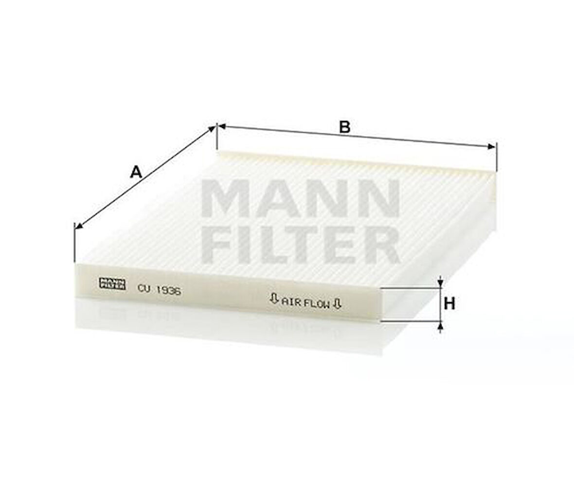 MANN CU1936 Polen Filtresi Qashqai 2007-2013 J10 Trail T31 2007-2012 22277EN000