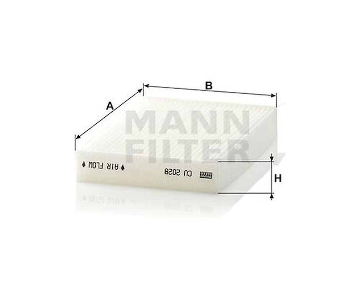 MANN CU2028 Kabin Filtresi Suzuki Splash 1.2 86Hp 05 08 9586051K00