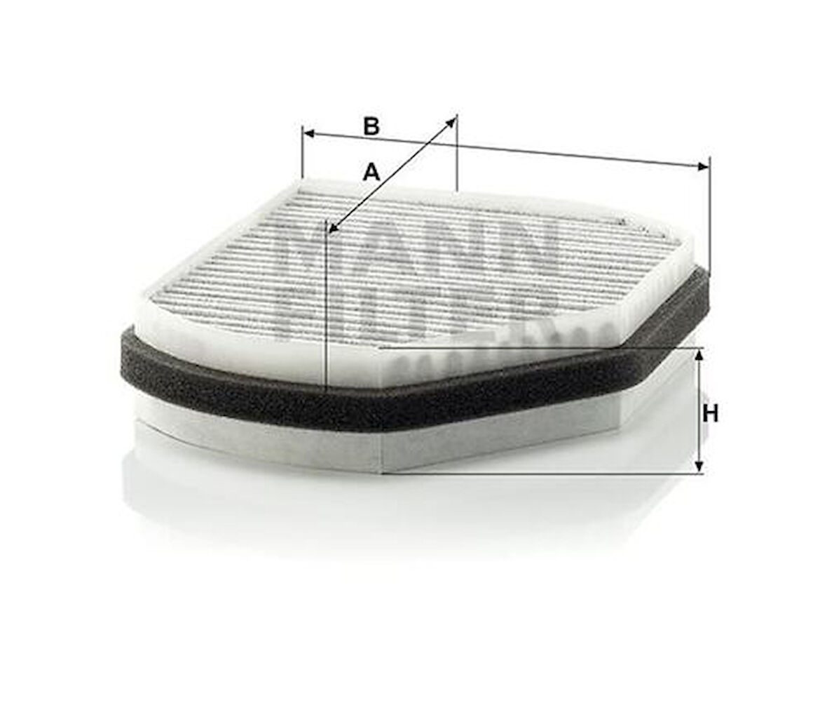 MANN CUK2897 Polen Filtresi Karbonlu W202 94-00 C208 97-02 W210 96-02 R170 96-01 05101438AA