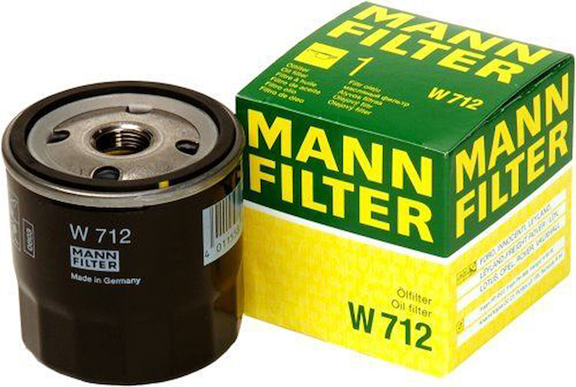 MANN W712 Yağ Filtresi Fiesta Cb1 08-12 V 02-Focus Cak 98-05 II III Fusion 02-12 C-Max 06-11 Mondeo III 00-06 90027778