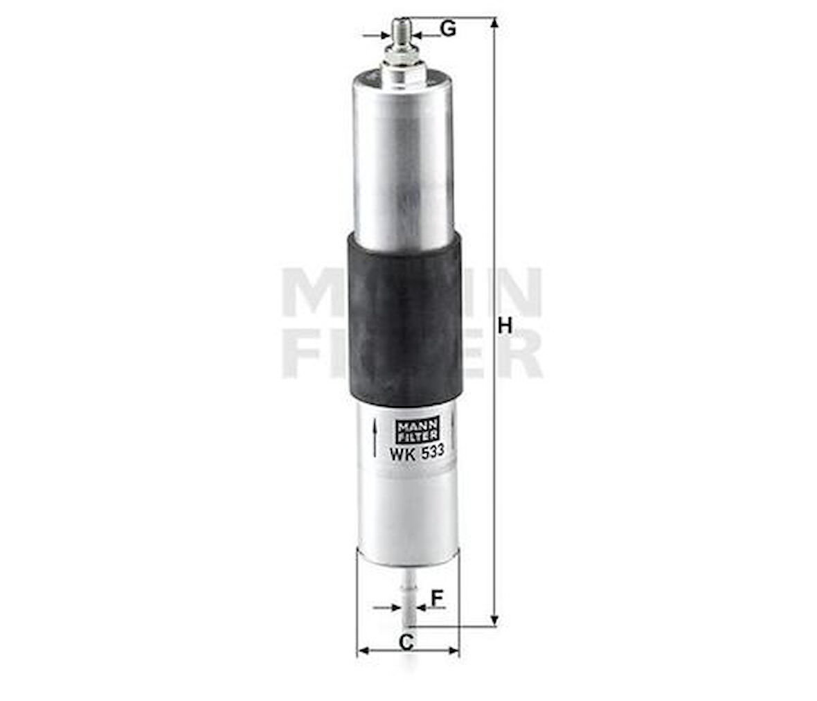 MANN WK533 Benzin Filtresi BMW E46 M2 13327831089