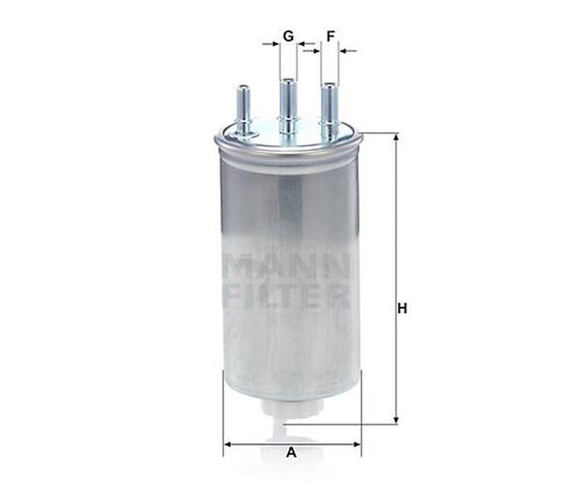 MANN WK8039 Yakıt (Mazot) Filtresi Clio Symbol II Dacia Duster Logan Sandero 1.5DCI 164000884R