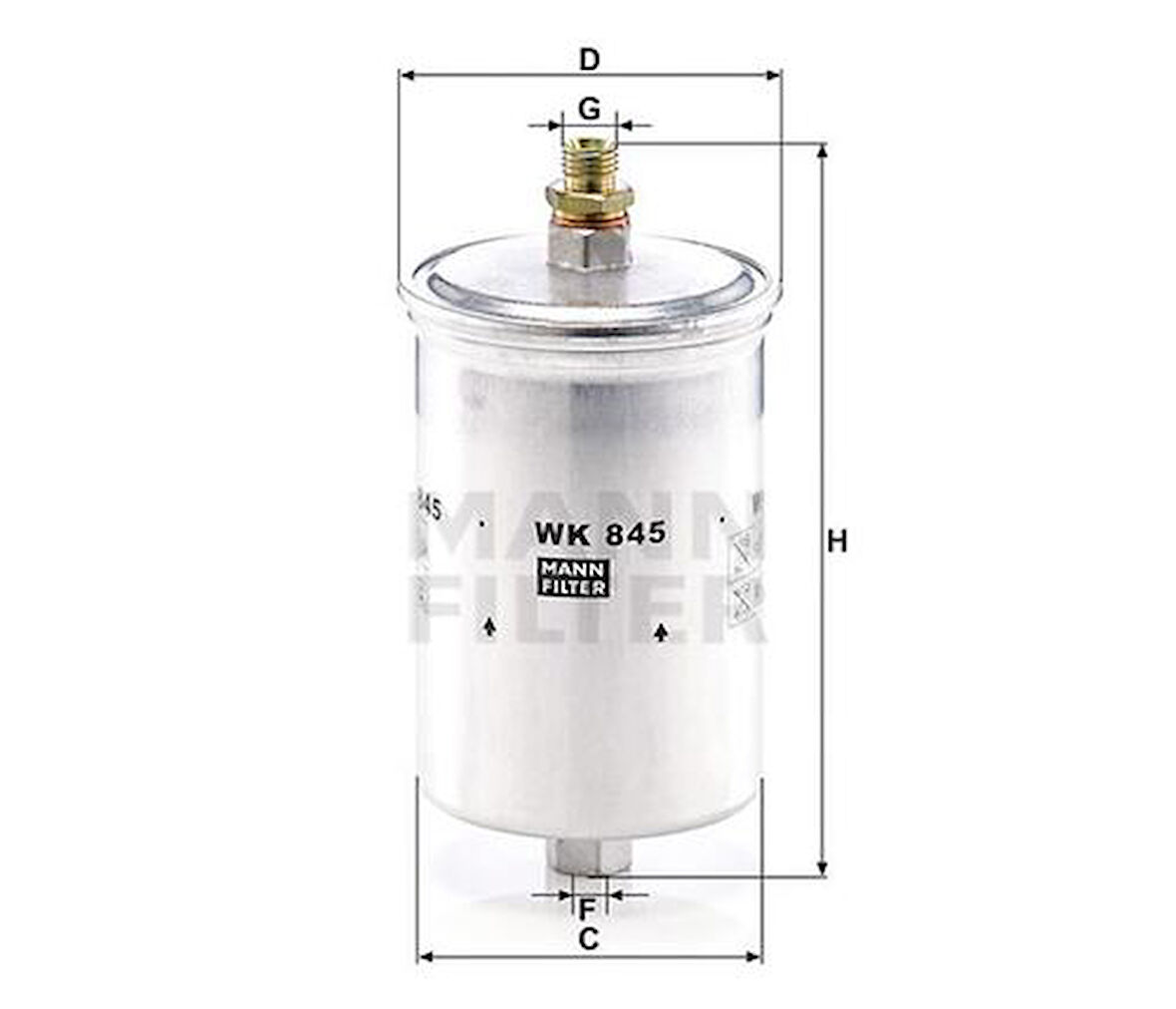 MANN WK845 Yakıt Filtresi Ford A0024771301