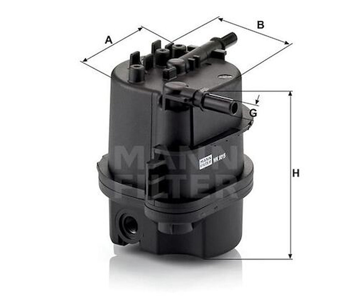 MANN WK9015X Yakıt Filtresi Bipper Nemo P307 207 206 C3 C2 1.4 HDI Fusion Fiesta 1.4TDCI E148044