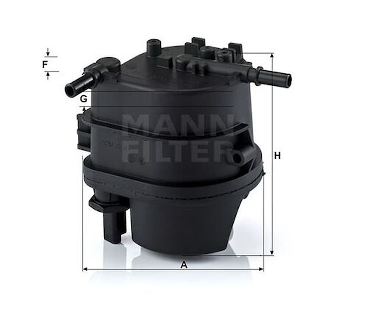 MANN WK939 Mazot Filtre Kutusu Müşürlu P107 206 207 P307 C1 C2 C3 Nemo Bipper DV4TD 1.4HDI 8V Fiesta Fusion 1.4TDCI 00892