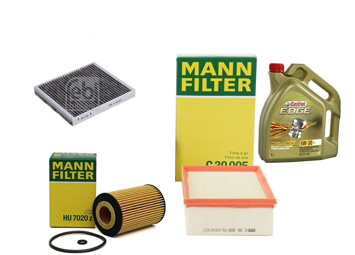 Skoda Scala 1.6 TDI Motor Periyodik Bakım Seti   Motor Yağlı