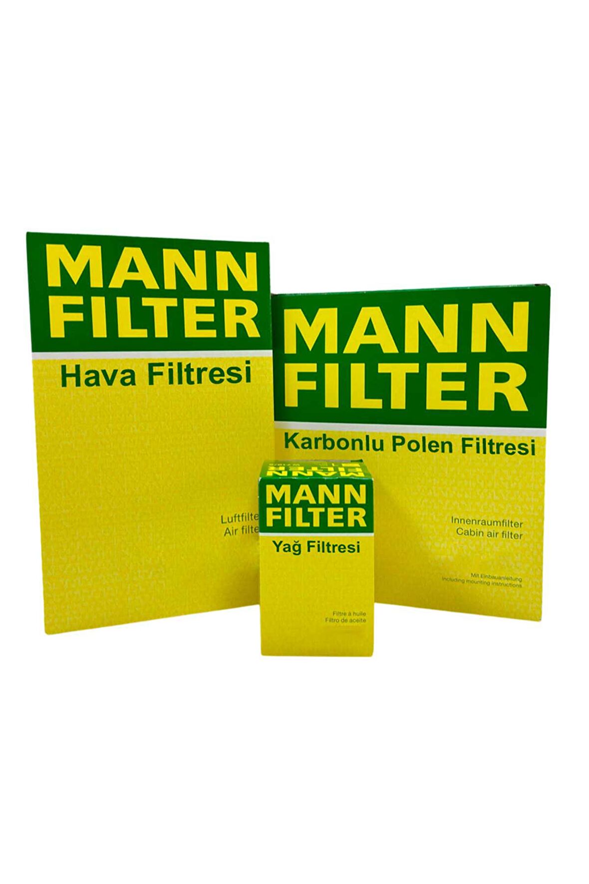 VW Jetta 1.6 Benzinli MANN Filtre Bakım Seti 2006-2011 Hava+Yağ+Karbonlu Polen