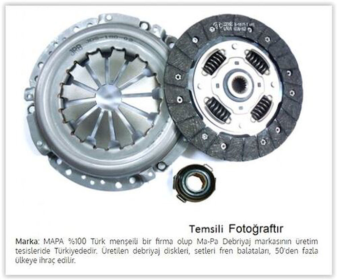 Mapa 005228600 Debriyaj Seti A4 94 00 1.9D 1.9TDI A6 97 01 1.9TDI Passat 96 00 1.9TDI 06B198141CX
