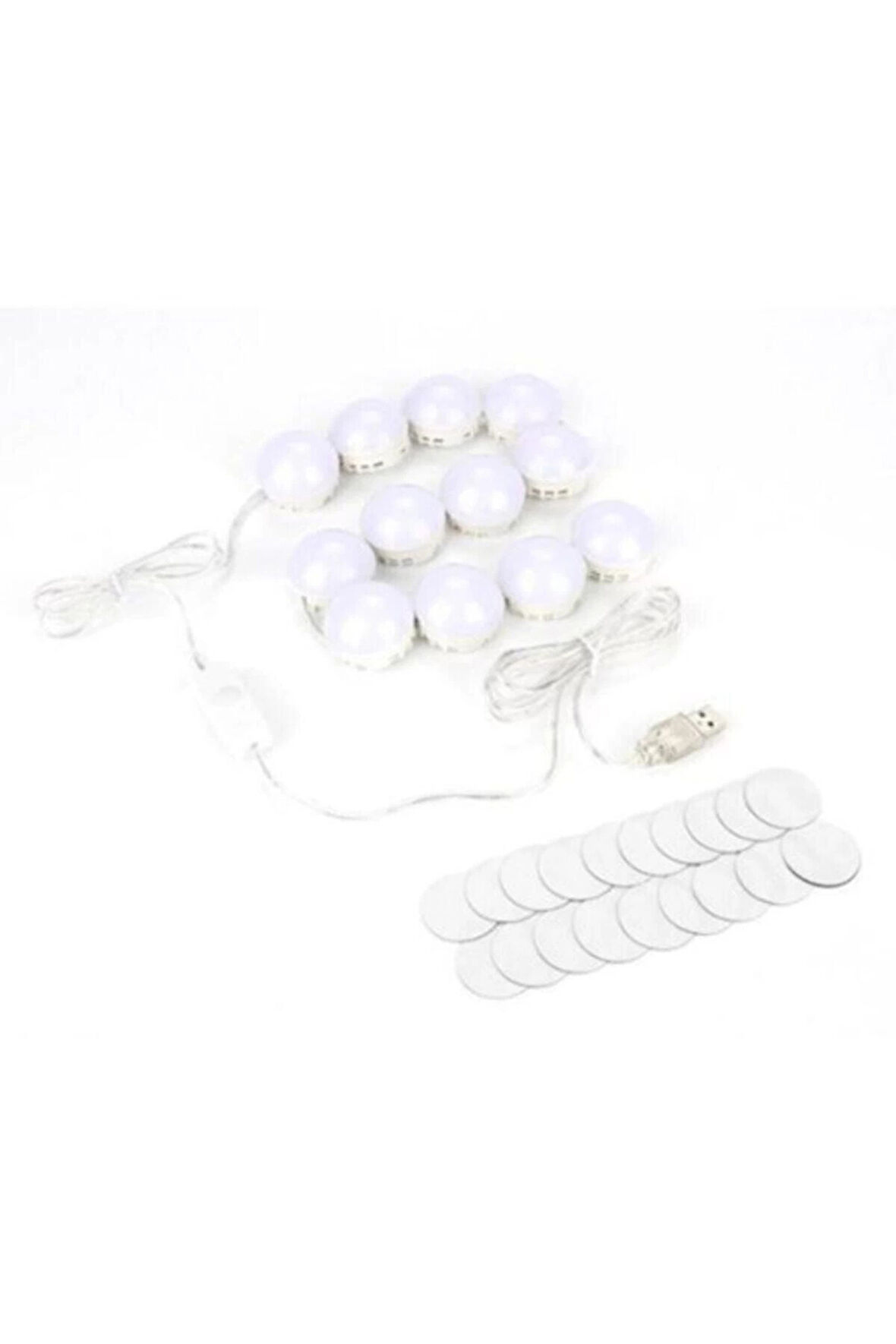 10 Ledli Makyaj Aynası Işığı  Ayarlanabilir Parlaklık 3 Renk Beyaz   Gün Işığı  Sarı Işık