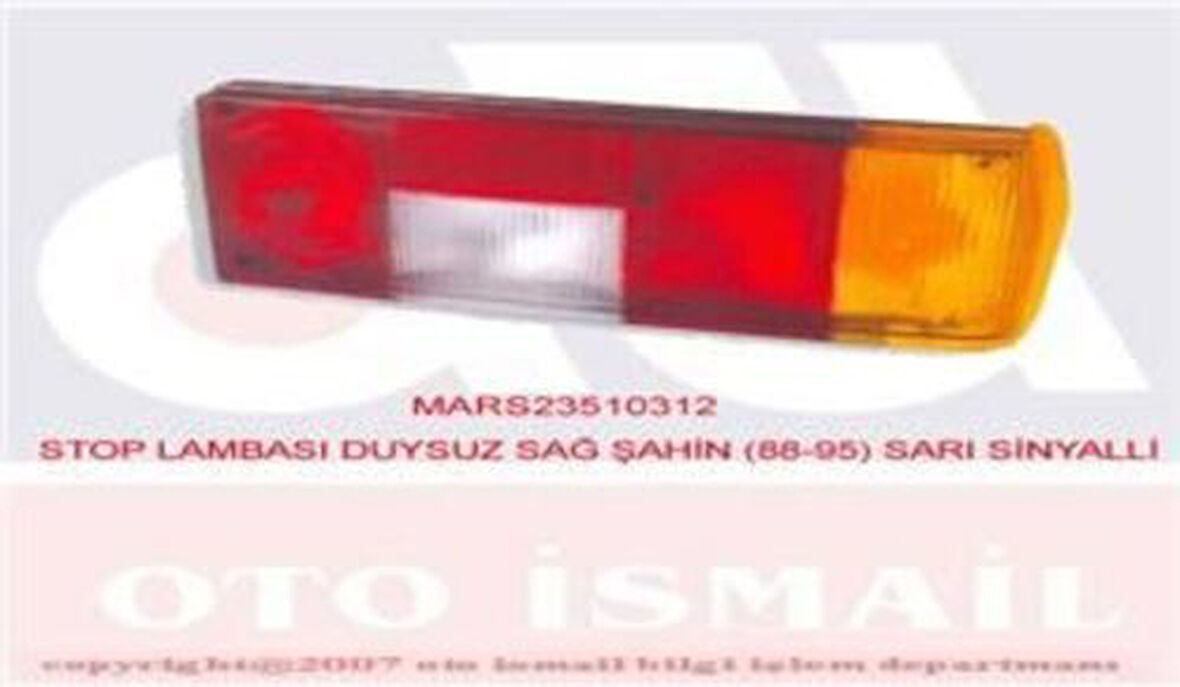 Mars 510312 Stop Lambası Sağ Duysuz Tofaş Şahin 1987 