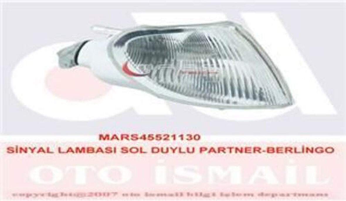 Mars 521130 Sinyal Lambası Sol Partner Berlingo 96 03 Duylu 2101974