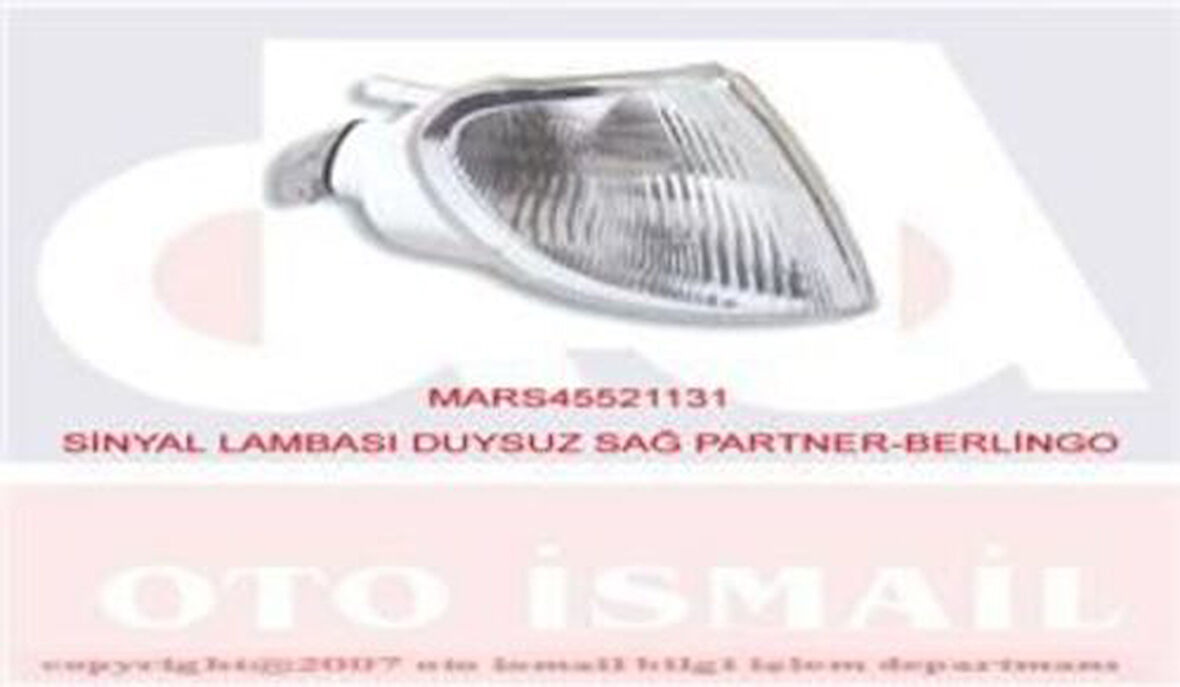 Mars 521131 Sinyal Lambası Sağ Partner Berlingo 96 03 2101974