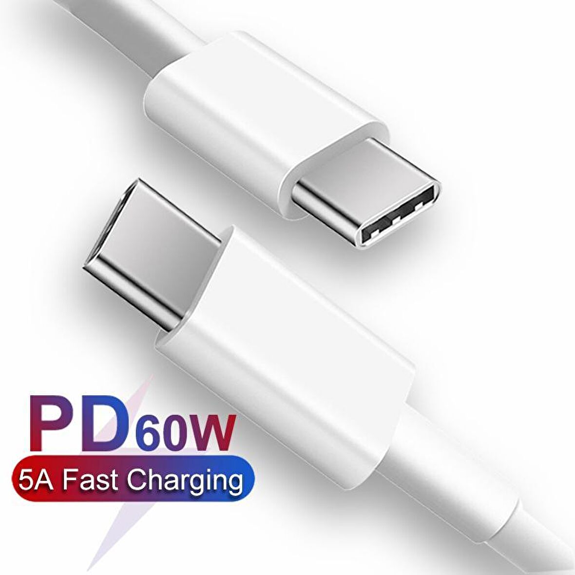 Native Audio 2 Metre Type C to Type C PD 2.0 3 Amper 60W USB Hızlı Şarj Kablosu