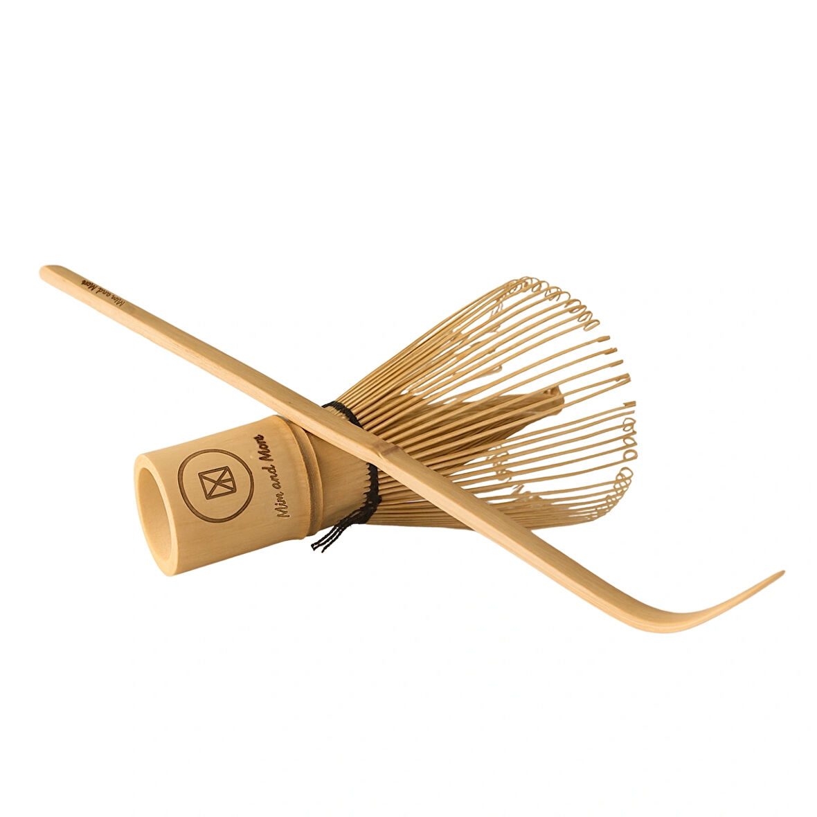 Mim and More Bamboo Matcha Whisk Chasen & Bamboo Matcha Kaşık Chashaku Set