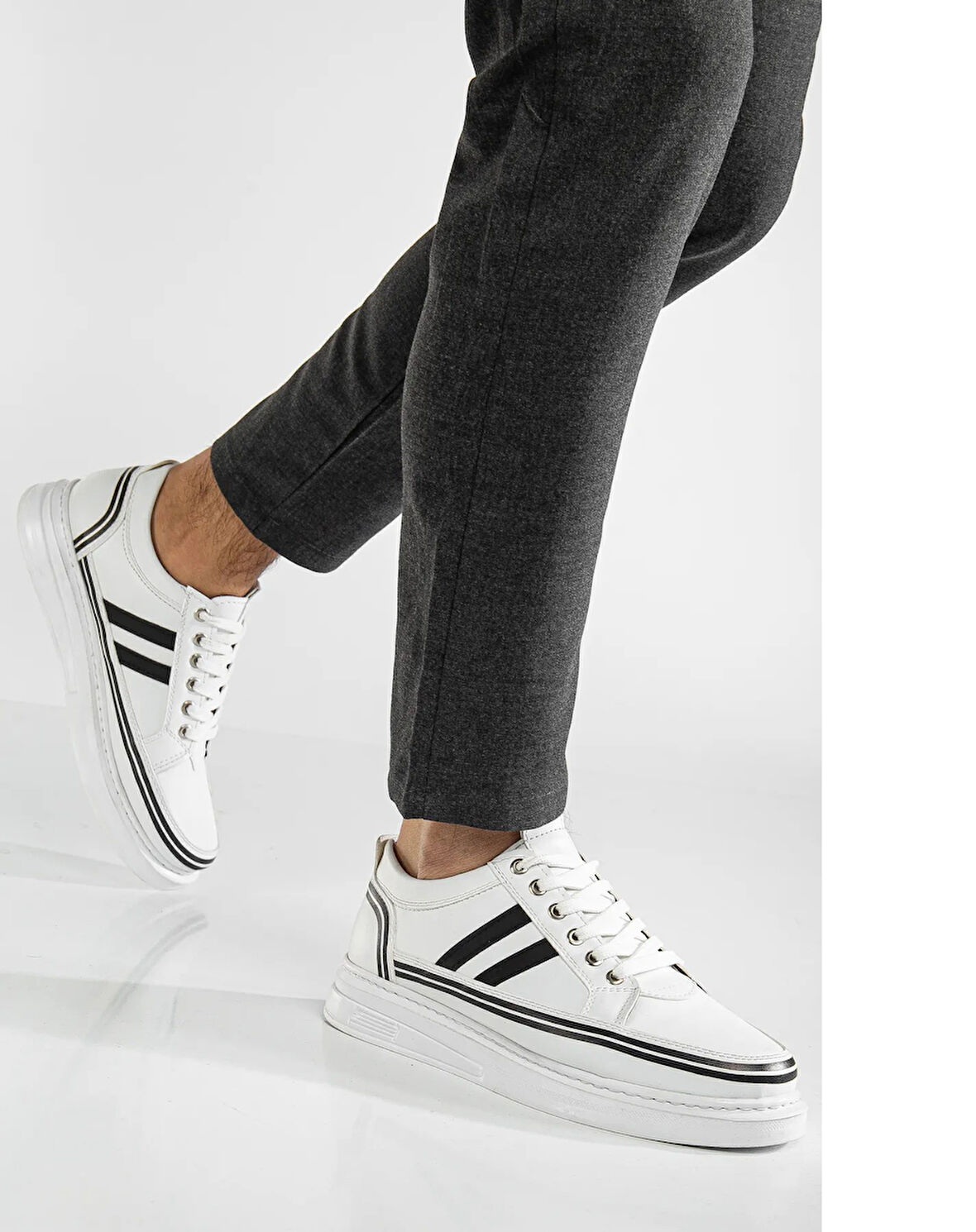 Matias Erkek Günlük Rahat Dikişli Hafif Poli Taban Yürüyüş Garantili Spor Ayakkabı MATIAS-7108