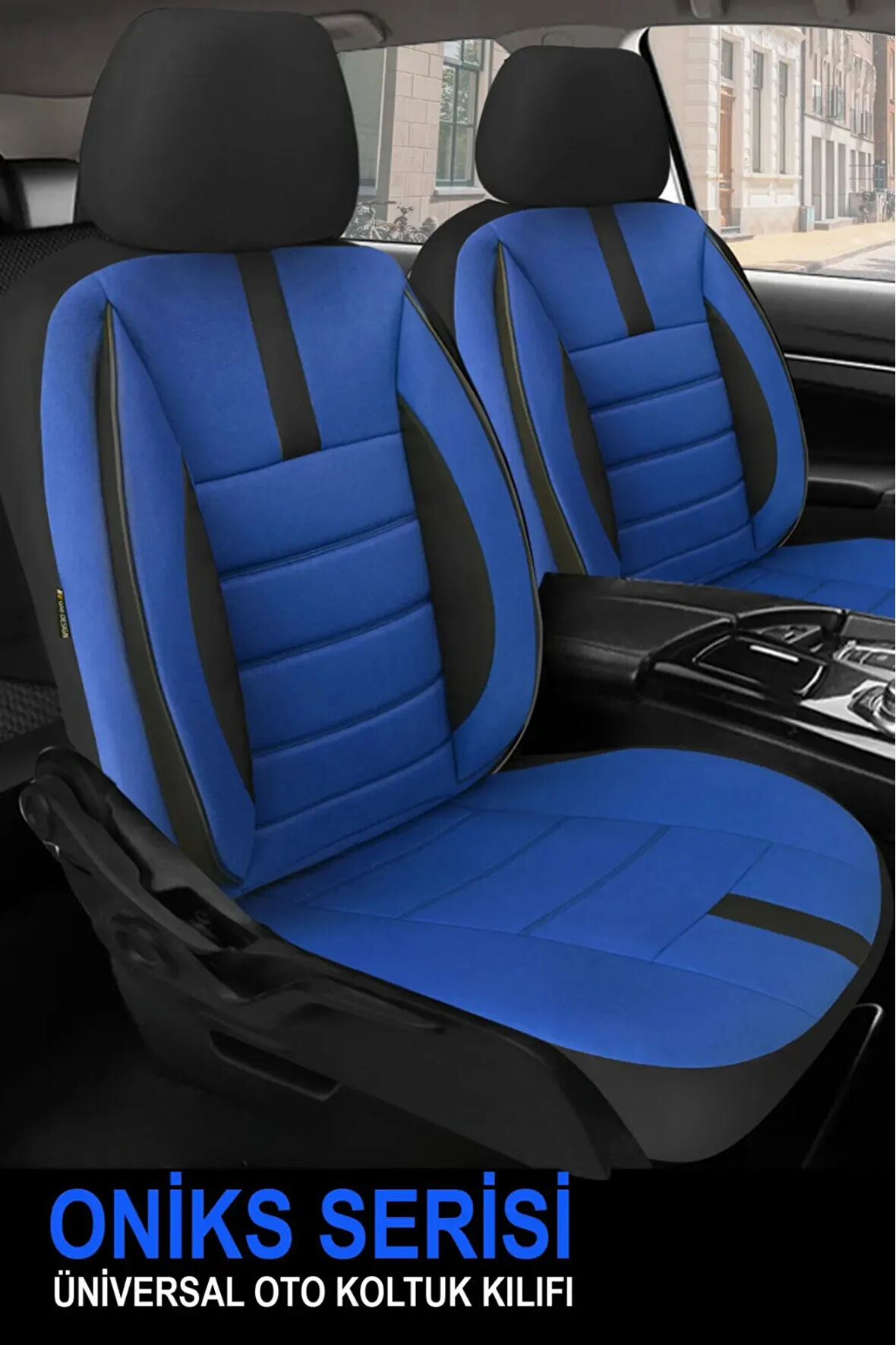 Ford Galaxyı 2.0 Tdci (180 Hp) Awd Powershift S&s 2018 UYUMLU  Tay Tüyü Oto Koltuk Kılıfı MAVİ