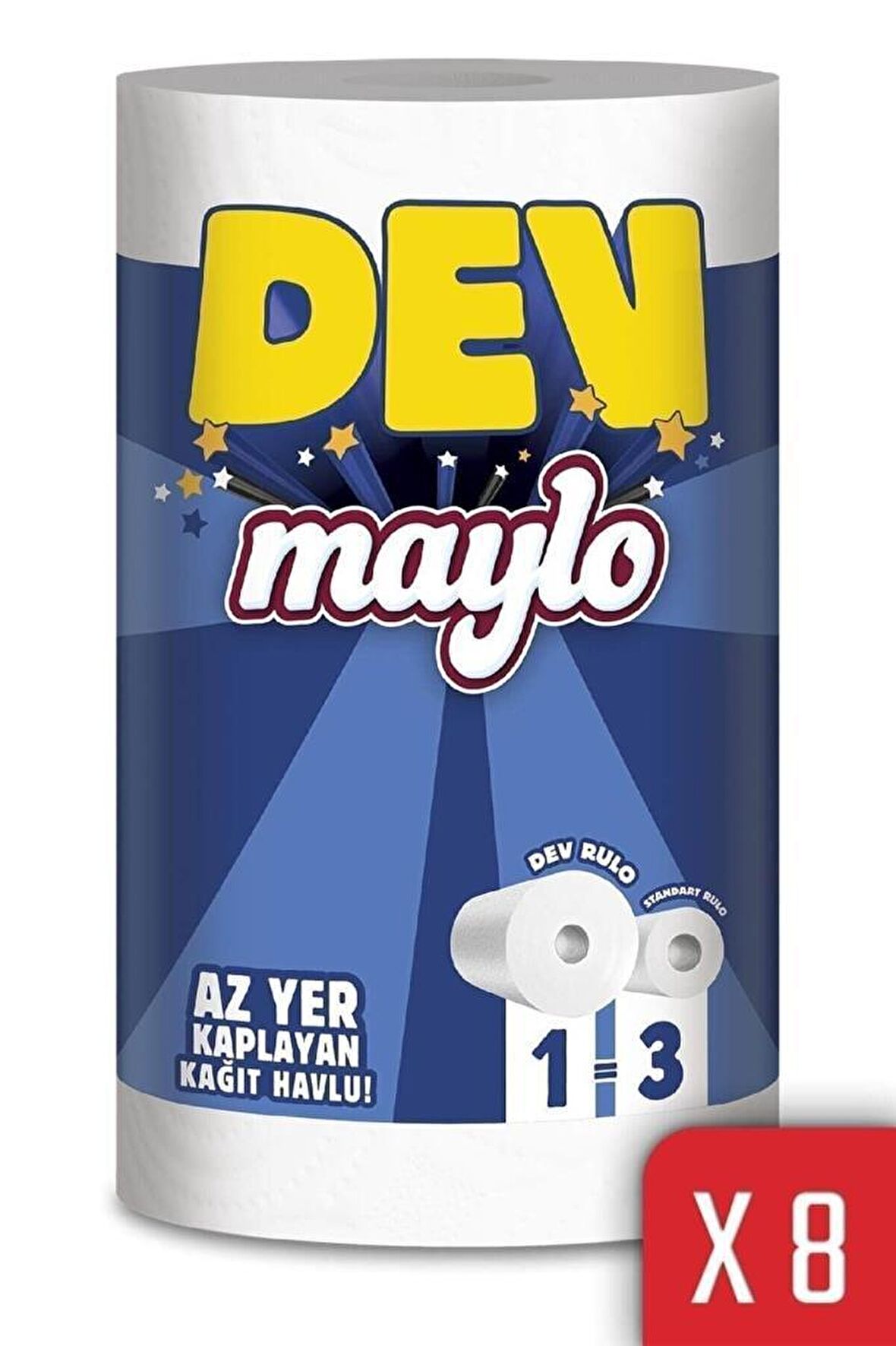 Maylo Dev Kağıt Havlu Pro Pack 8 Rulo
