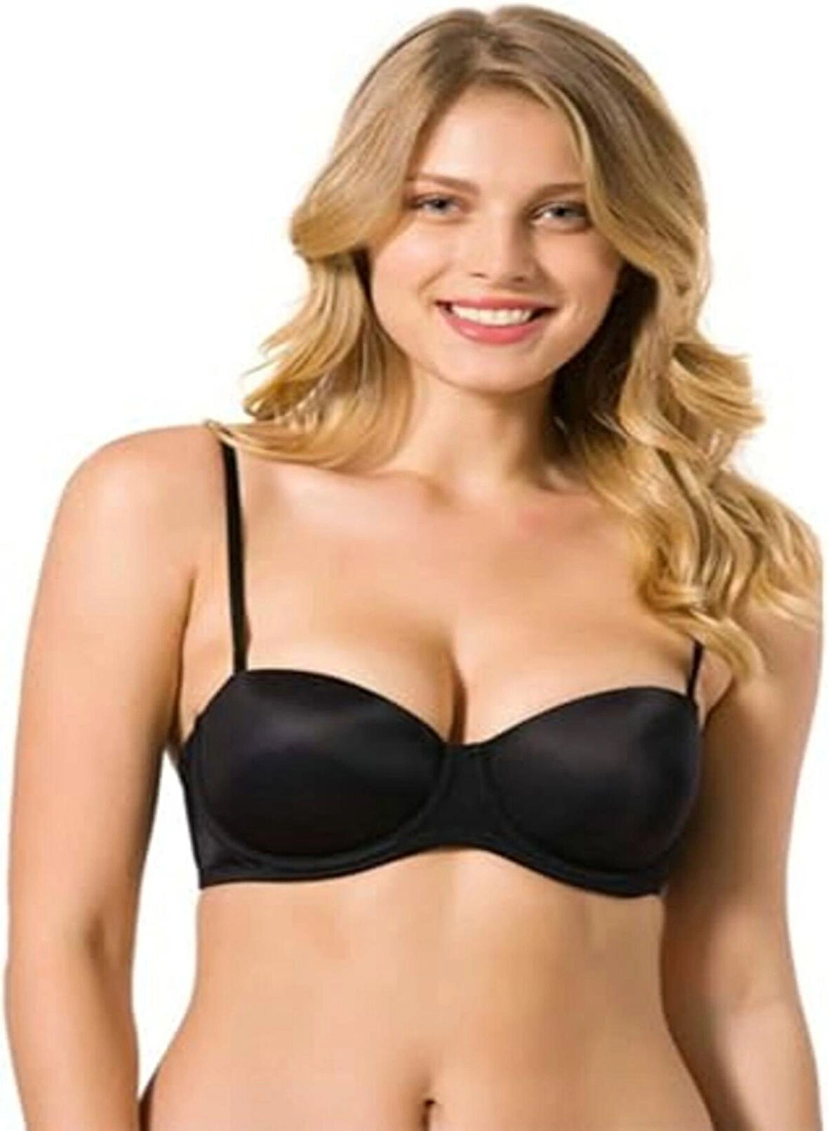 MissAyza 7035 Bonnie Desteksiz Straplez Silikonlu Sütyen