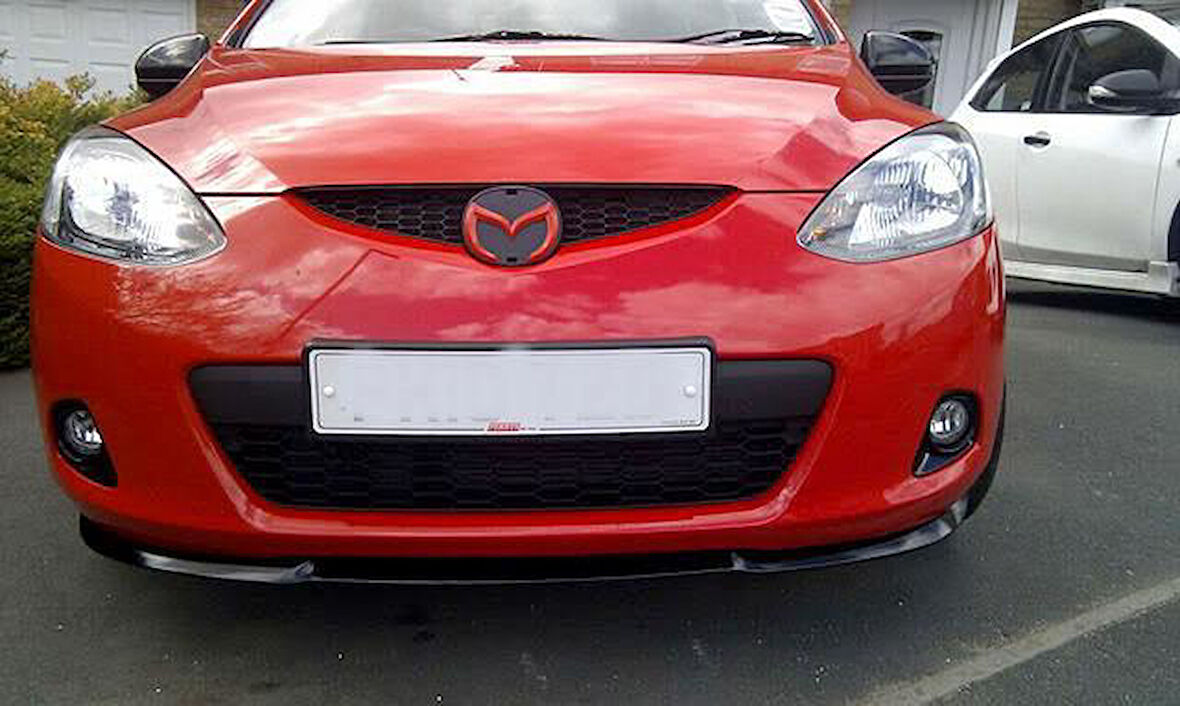 MAZDA 3 uyumlu ÇUPRA  Ön Tampon Lipi Cupra Lip 3 Parça Parlak Siyah