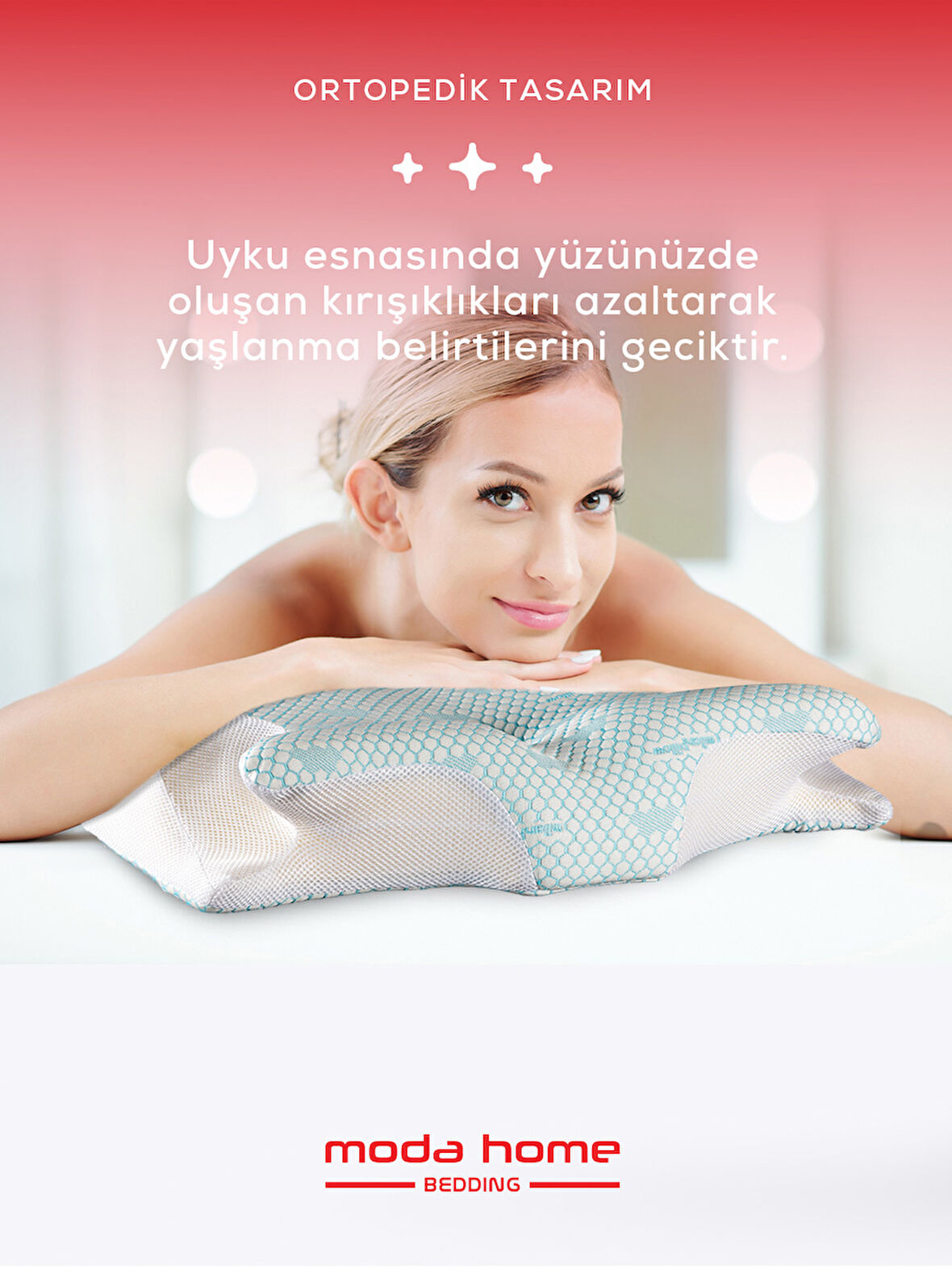 Moda Home Bedding Güzellik Yastığı Miralux Ortopedik Cilt Yenileyici 