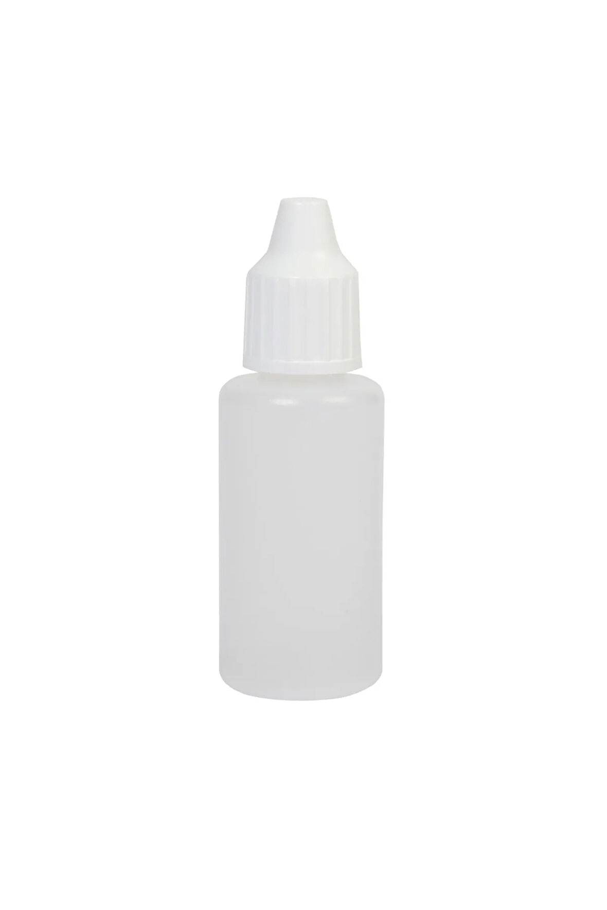 20 ml - Aseton Boş Şişe - Şeffaf - Mürekkep - Damlalıklı - 10Adet