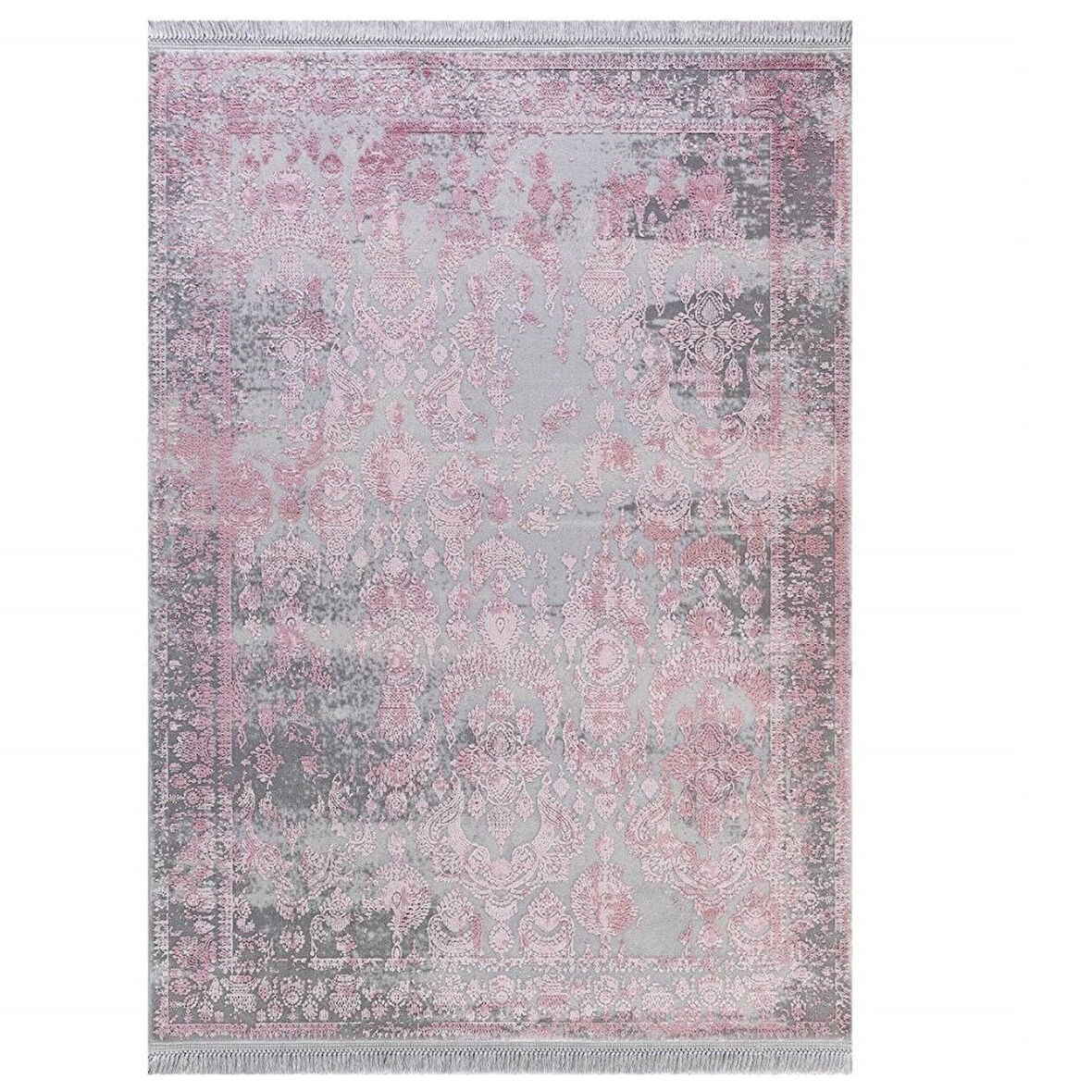  İnspiration 0650A 160 X 230 Gri-Pembe Modern  Makine Halısı