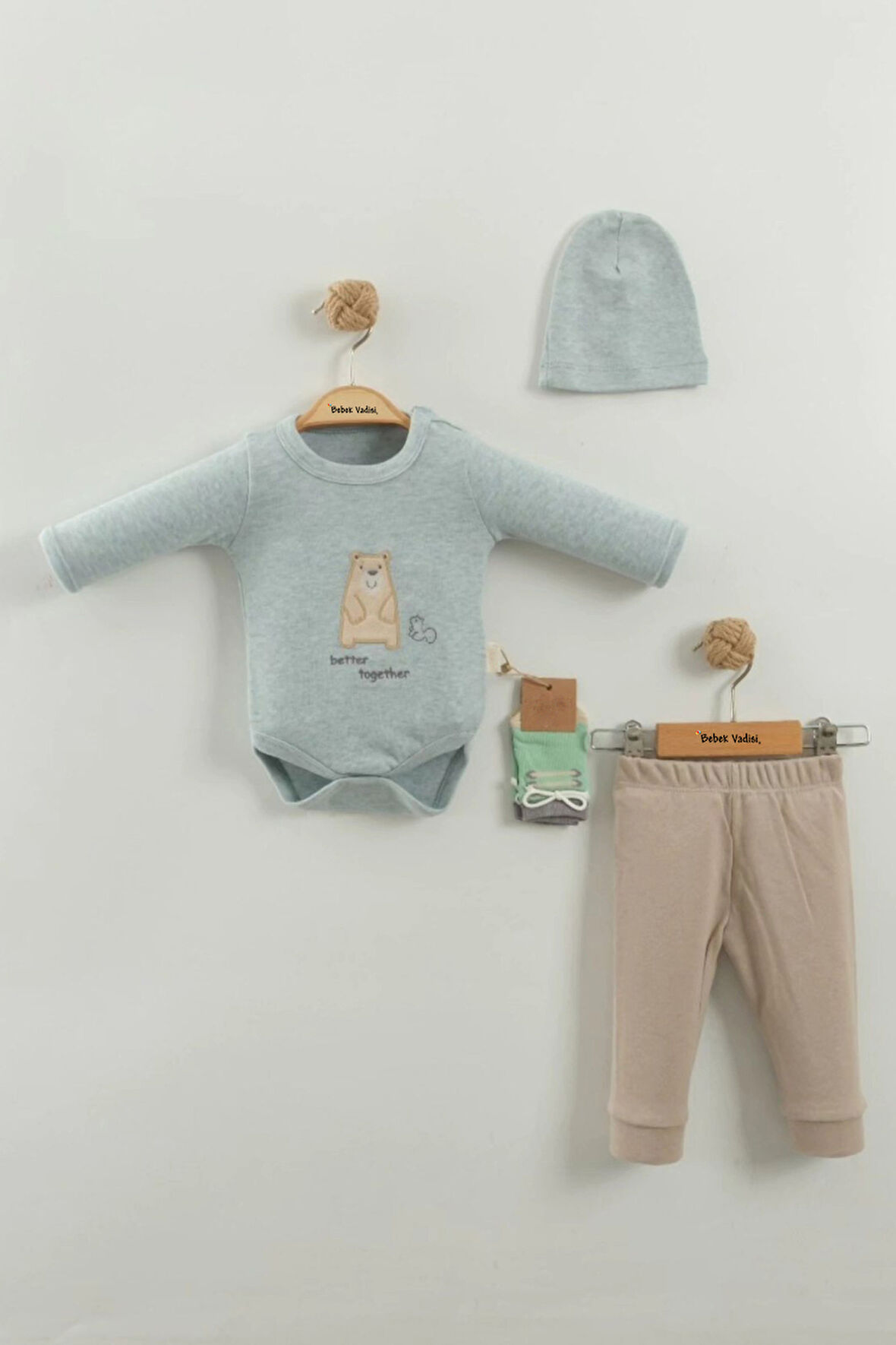 AYI Erkek Bebek Takımı Erkek Bebek Hastane Çıkışı Yenidoğan Hastane Çıkış Seti Çocuk Hastane Çıkışı
