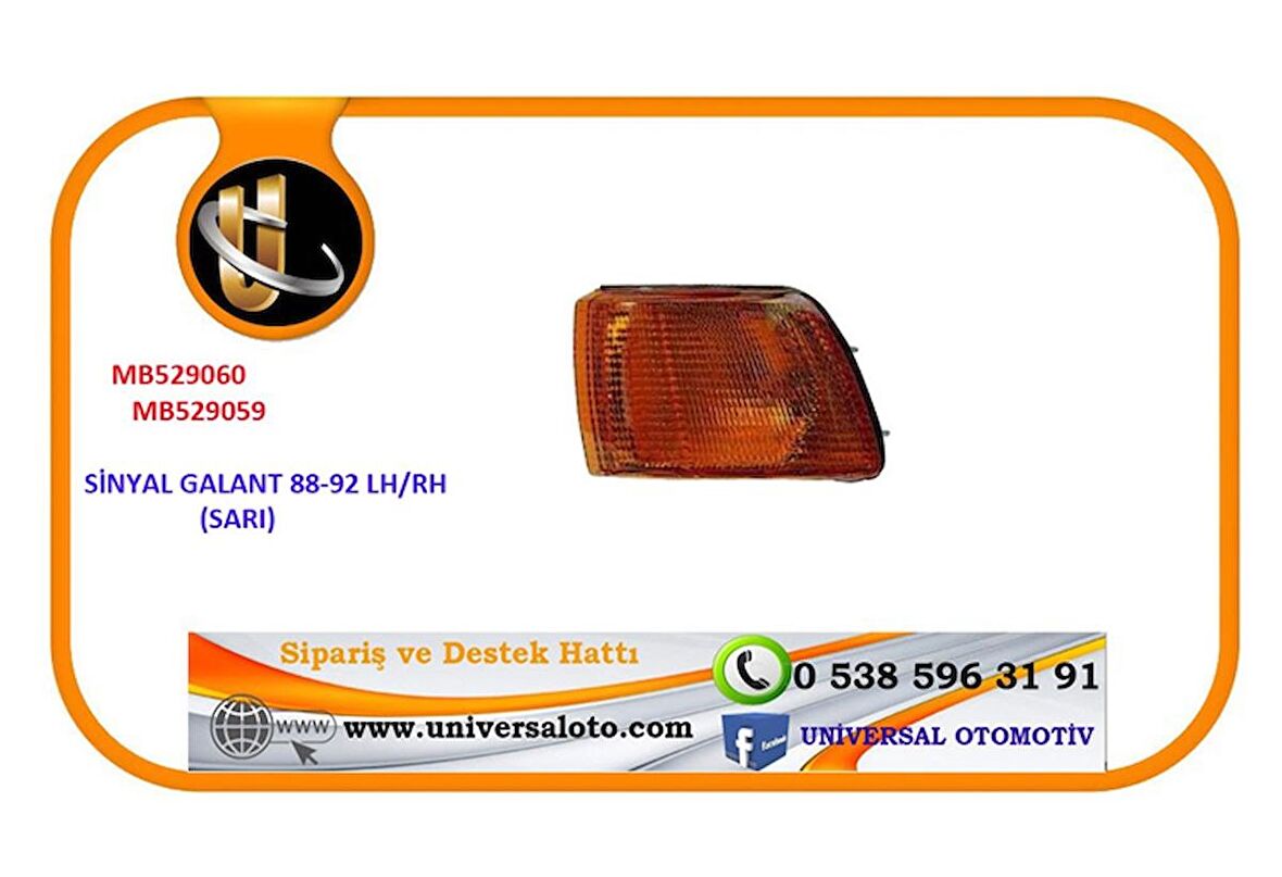 SİNYAL GALANT 88-92 LH (SARI)