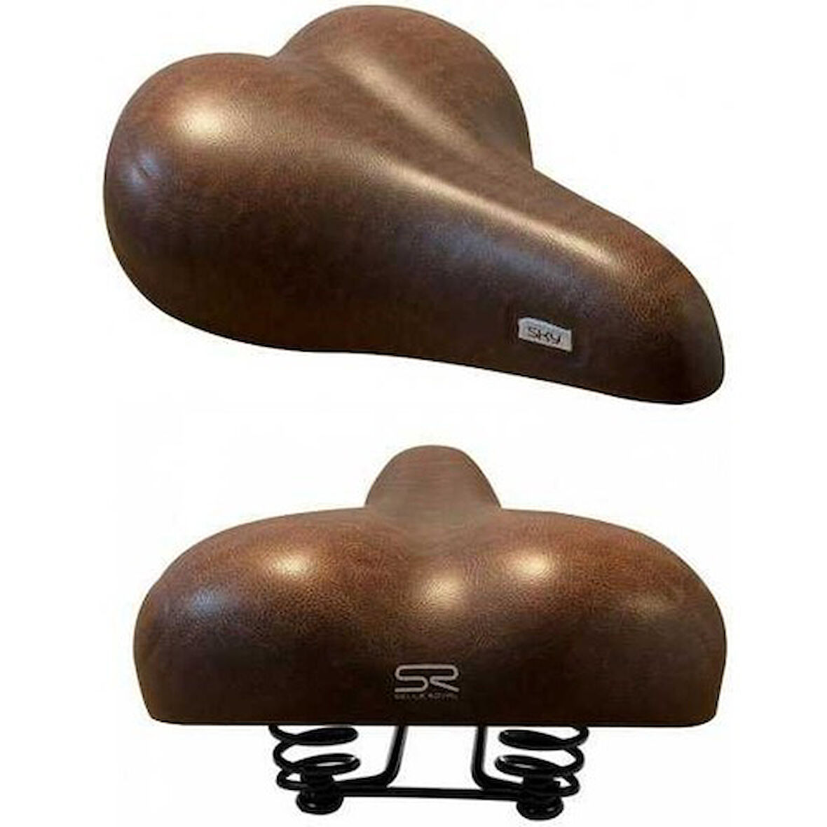 Selle Royal Sky Yaylı Geniş Sele - Kahverengi