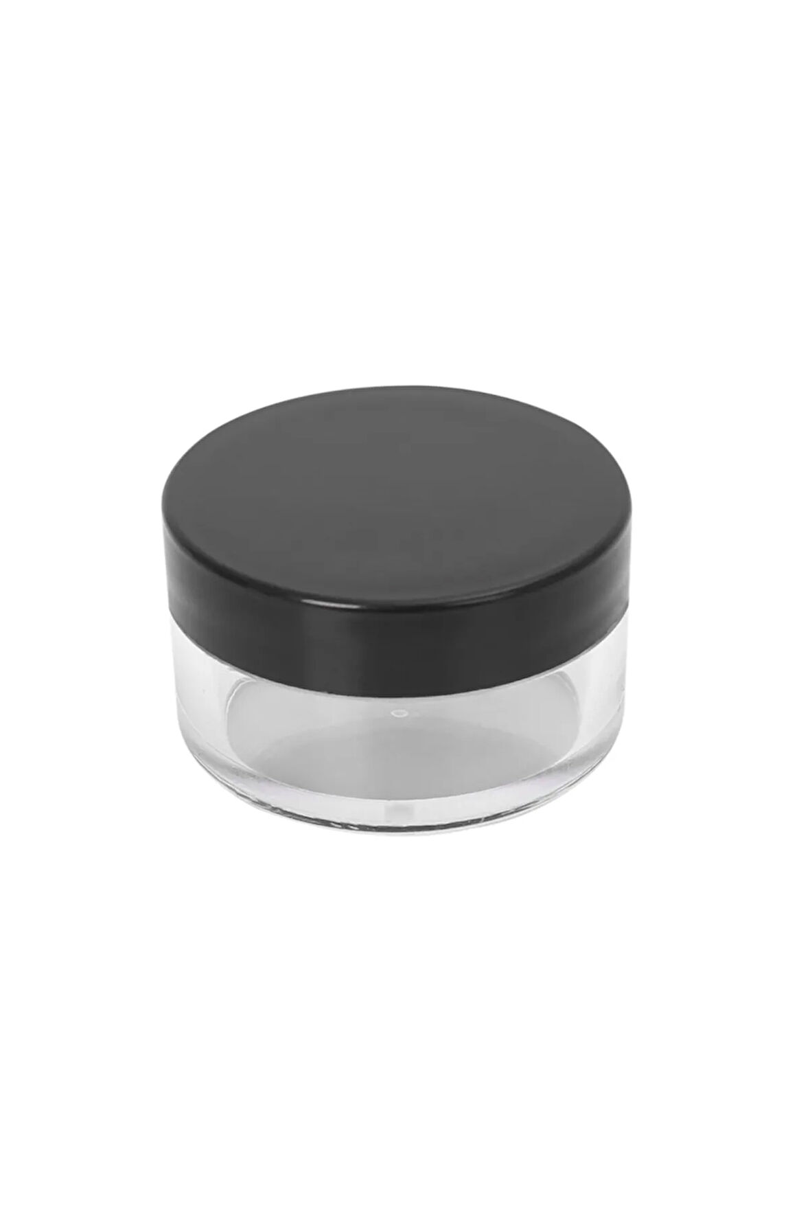 Akrilik 10ml şeffaf Siyah Kapak Krem Takı kavanozu