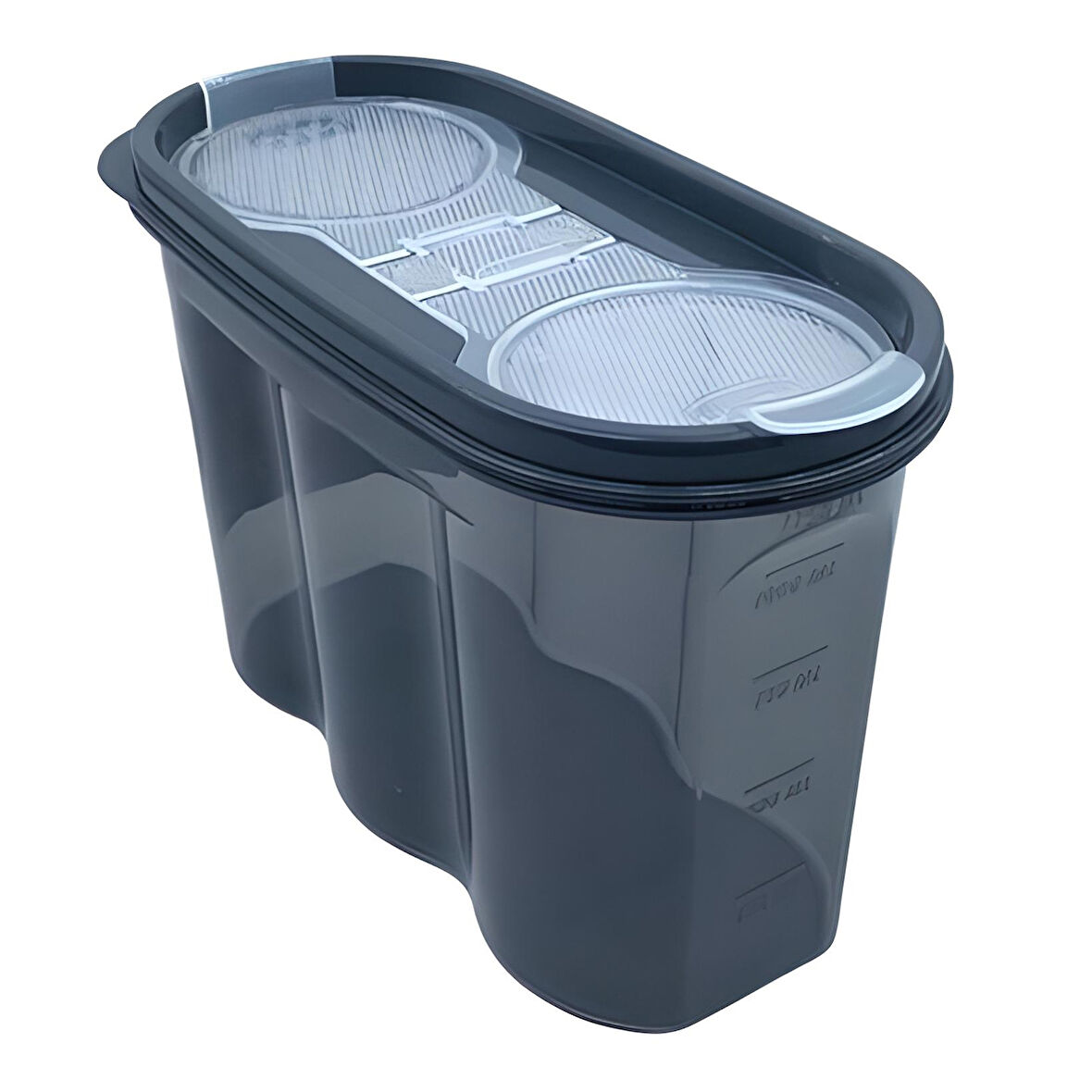 2 Kapaklı Ölçekli Erzak Saklama Kabı - 1,2 Litre - SA930