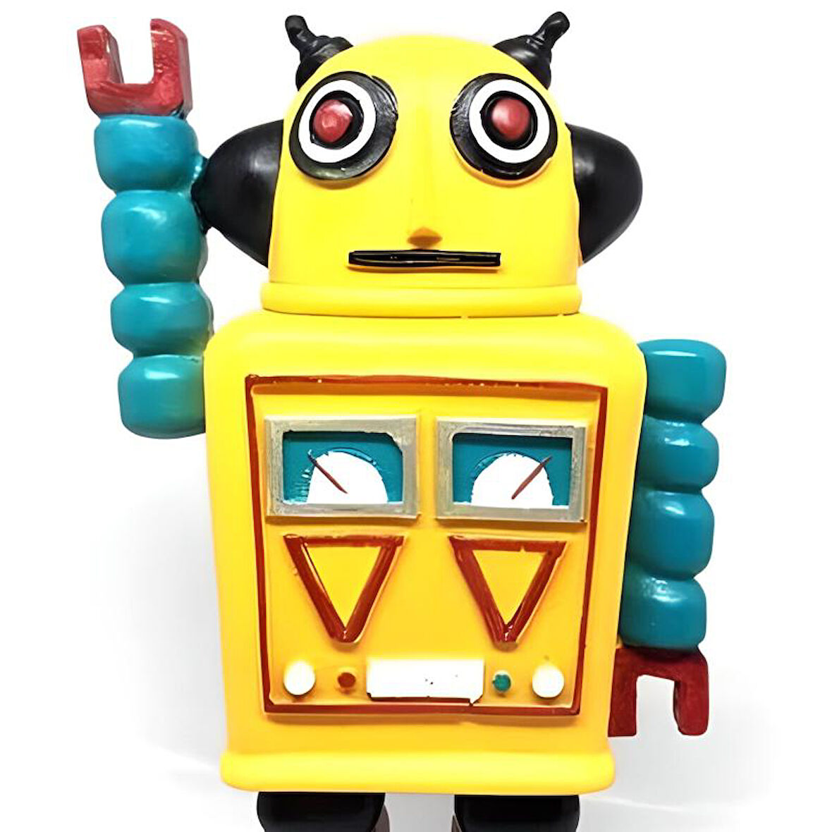 Decotown Nostaljik Sevimli Uzaylı Robot Şeklinde Figür Biblo