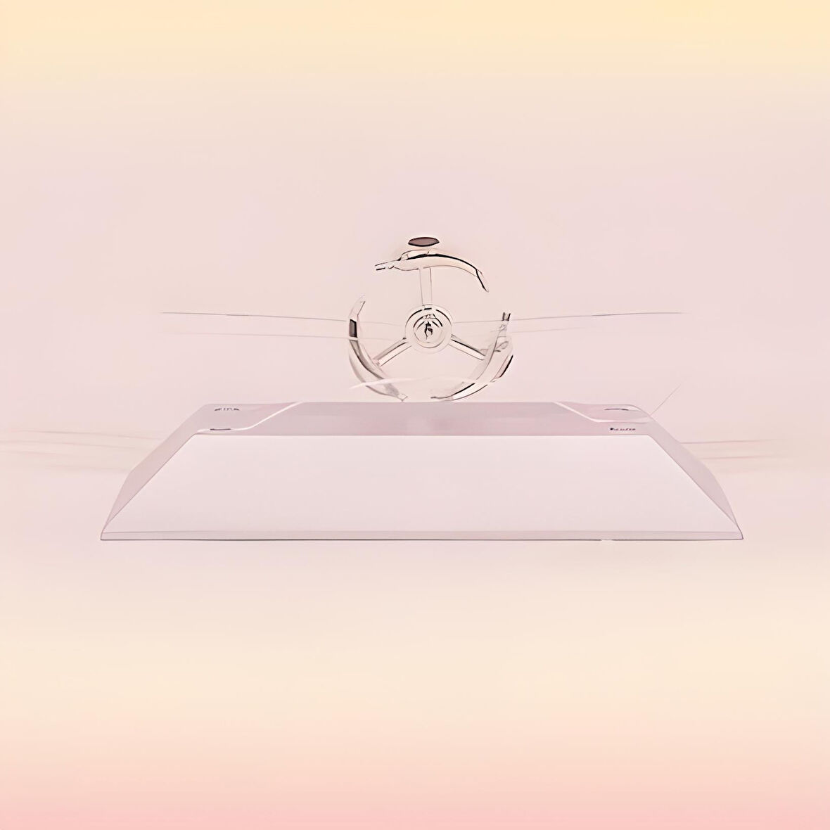 Dekoratif Masa Üstü Obje Manyetik Kinetik Orbital Dönen Yunuslar