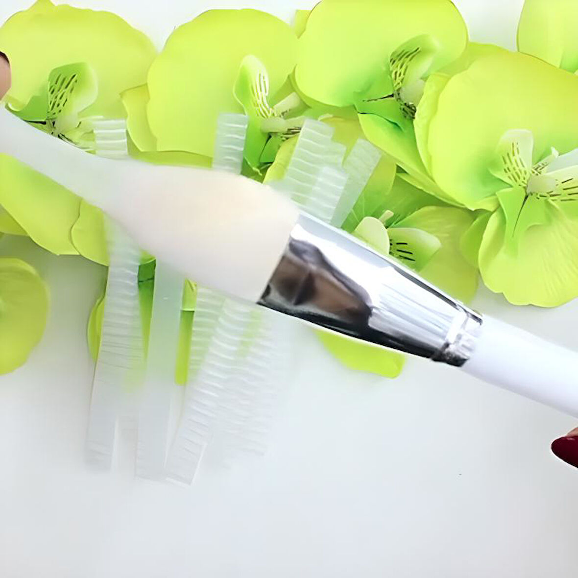 Makyaj Far Allık Kontür Eyeliner Fırça Malzemeleri Ürünleri Koruyucu File Kapak Örgü Kılıf Set 20li