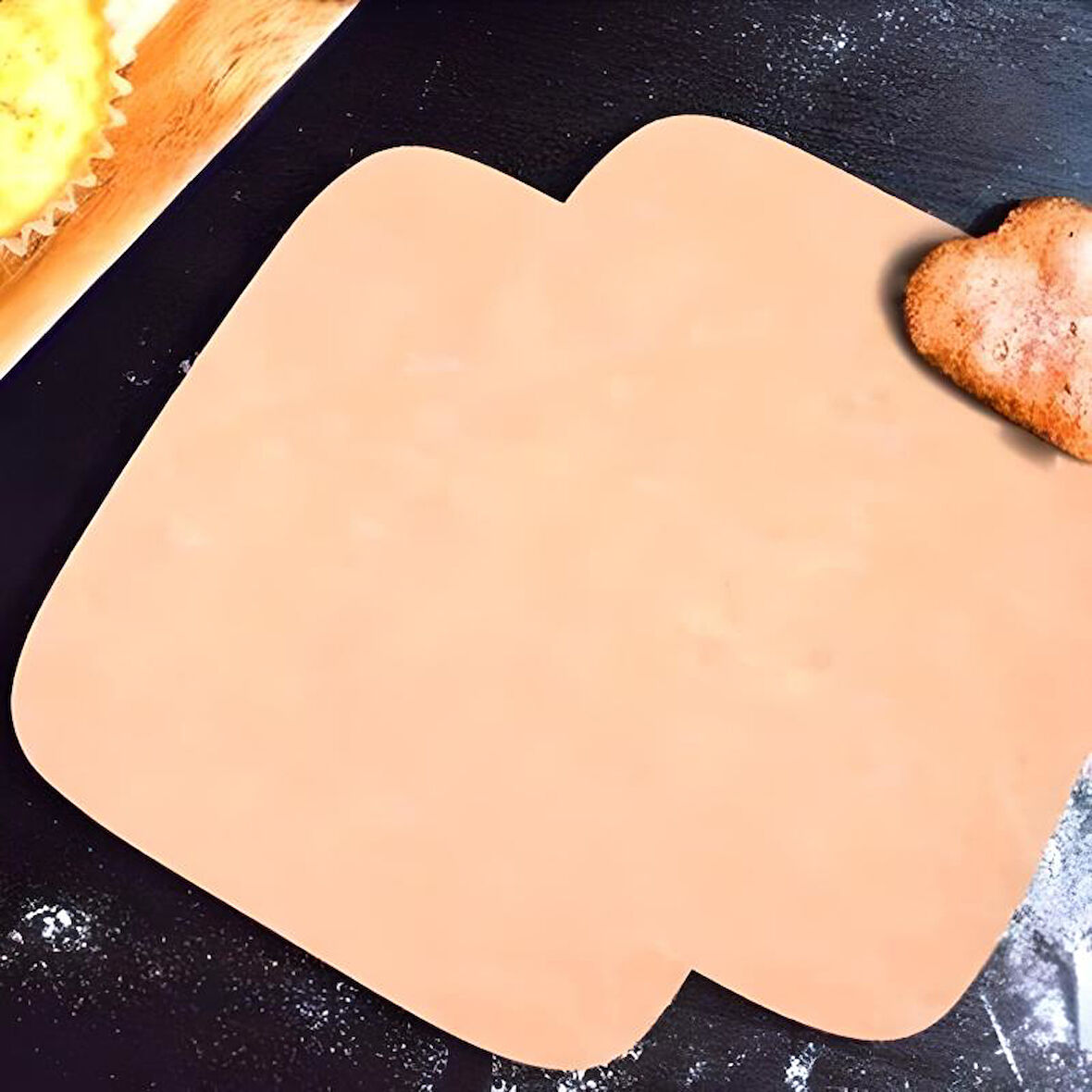 100 Adet Air Fryer Pişirme Kağıdı Tek Kullanımlık Hava Fritöz Yağ Geçirmez Yapışmaz Kağıt