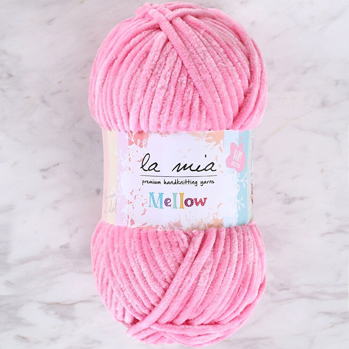 La Mia Mellow Pembe El Örgü İpi - 914 - 34160