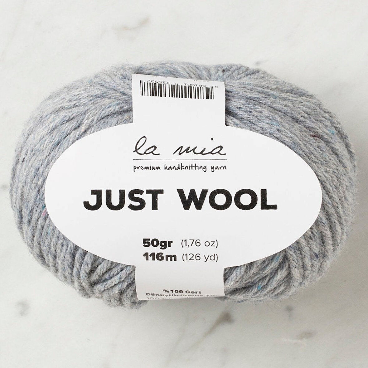 La Mia Just Wool Açık Gri El Örgü İpi - LT002 - 33842