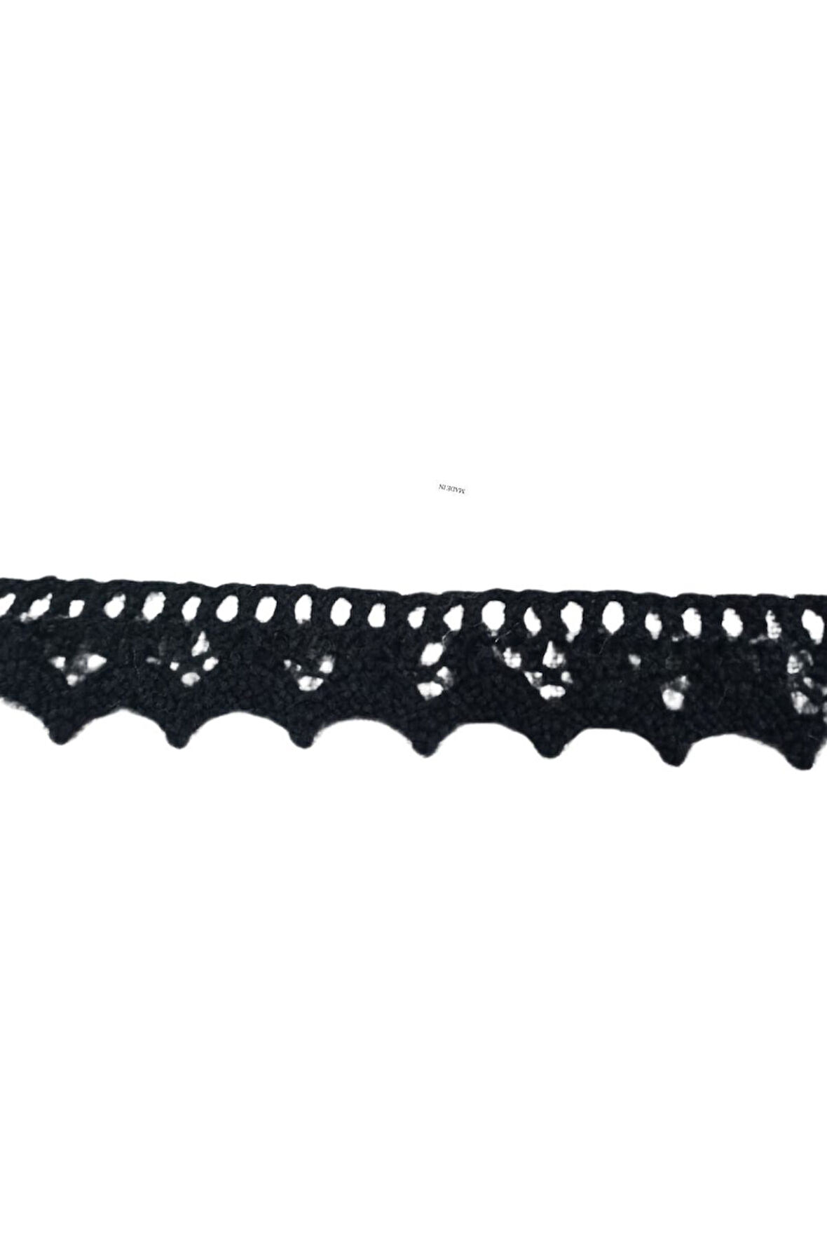 Kopanaki Dantel en 1,5 cm Siyah 1 Metre