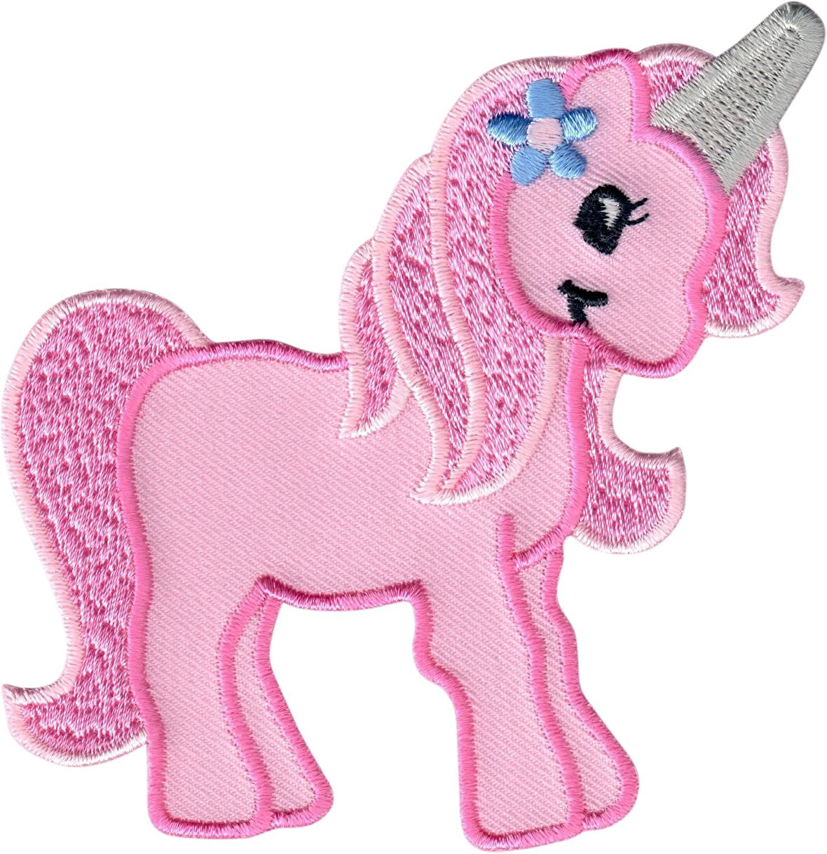 Aplike Ütü İle Yapışan Unicorn Pembe Arma 4x4 cm