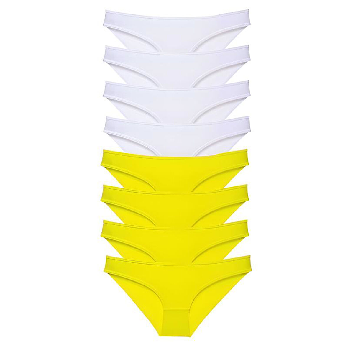 8 adet Süper Eko Set Likralı Kadın Slip Külot Sarı Pudra
