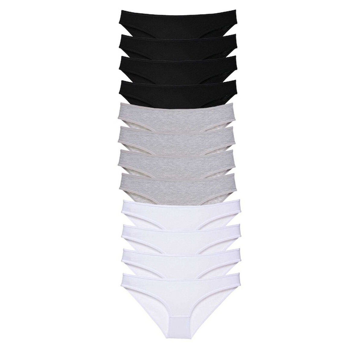 6 adet Süper Eko Set Likralı Kadın Slip Külot Yeşil