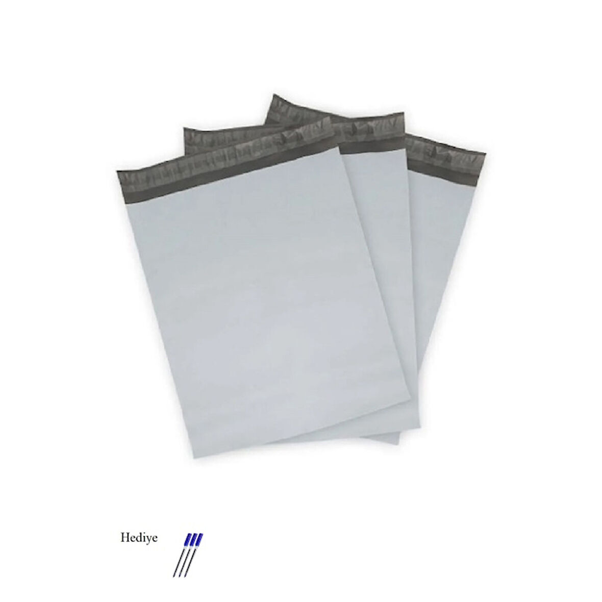 Cepsiz Büyük Boy Kargo Poşeti 35x45+5 cm - 300 Adet (40+40=80 Mikron)