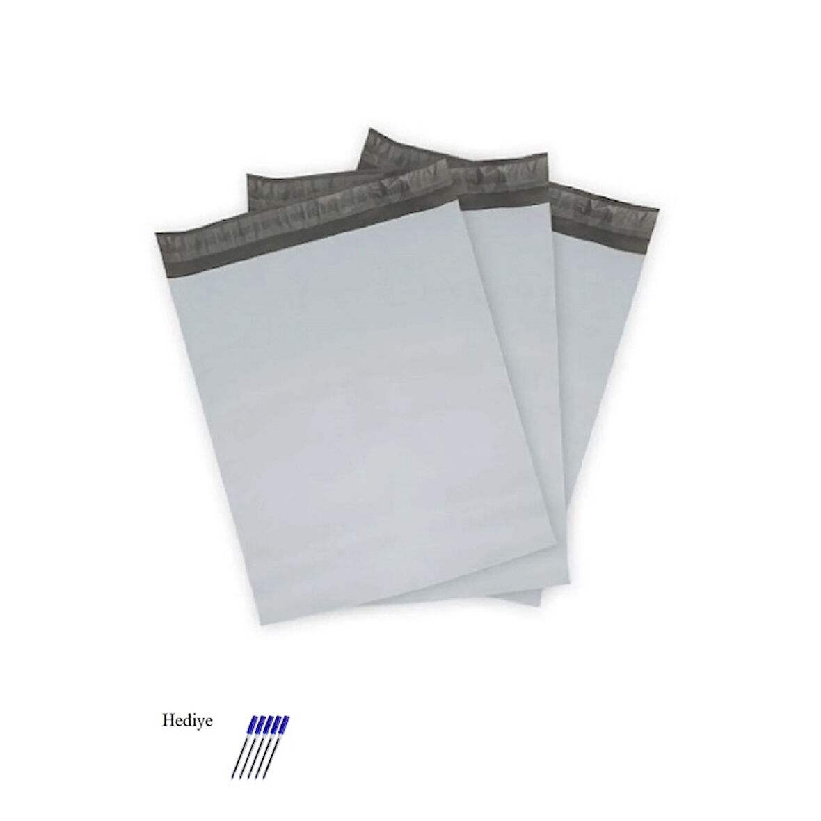 Cepsiz Mini Boy Kargo Poşeti 17x25+4 cm - 250 Adet (40+40=80 Mikron)